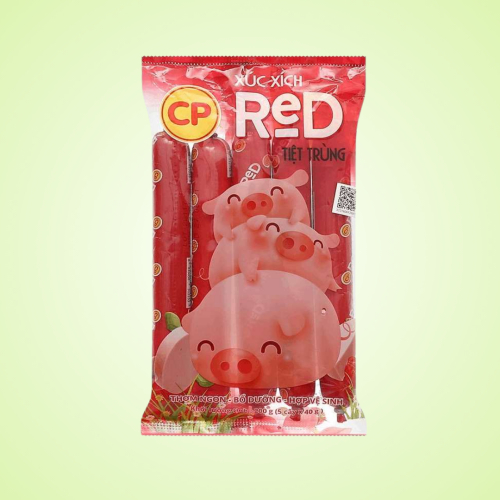 Xúc Xích Heo Tiệt Trùng C.P Gói 200g (5 cây x 40g)