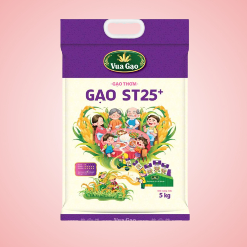 Gạo Thơm Vua Gạo ST25 + Túi 5kg