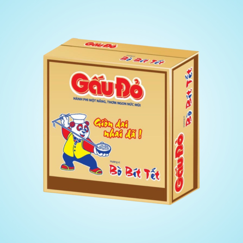 Thùng 30 Gói Mì Gấu Đỏ Bò Bít ết 63g