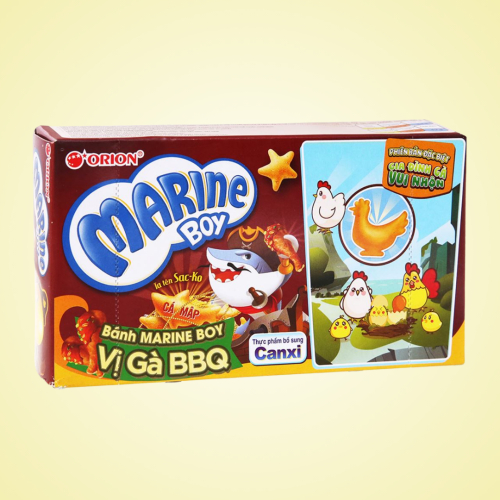 Bánh Cá Vị Gà BBQ Orion Marine Boy Hộp 35g