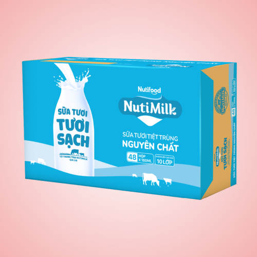 Thùng 48 Hộp Sữa Tươi Tiệt Trùng Nutimilk Tươi Sạch