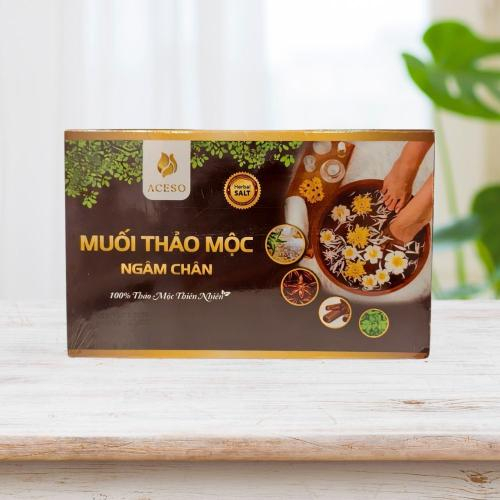 Muối Thảo Mộc Ngâm Chân Aceso - Hộp 100g