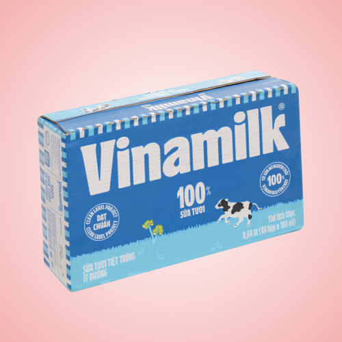 Thùng 48 Hộp Sữa Tươi Tiệt Trùng Ít Đường Vinamilk 100% Sữa Tươi