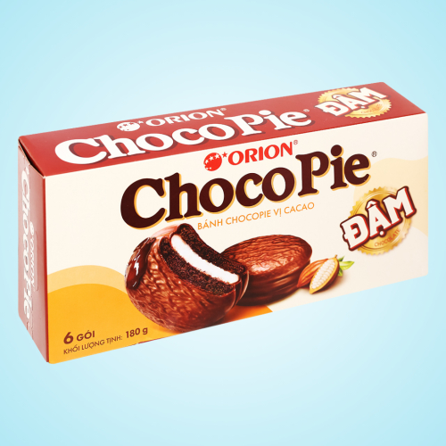 Bánh Chocopie Orion Dark Vị Ca Cao Hộp 180g (6 cái)